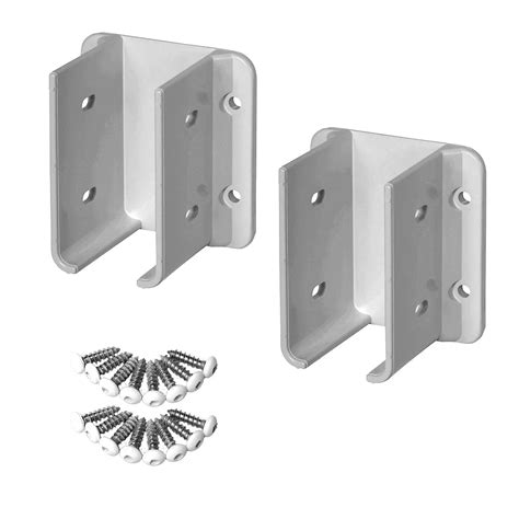 white vinyl fence bracket kit